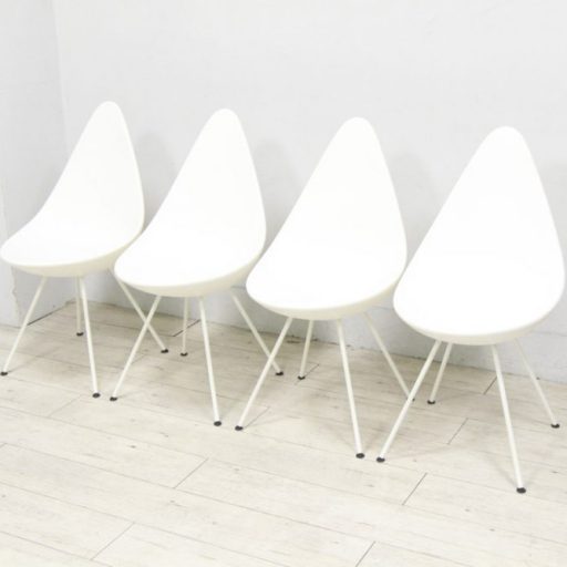 FRITZ HANSEN フリッツハンセン ダイニングチェア DROP CHAIR ドロップチェア 4脚セット アルネ・ヤコブセン 買取