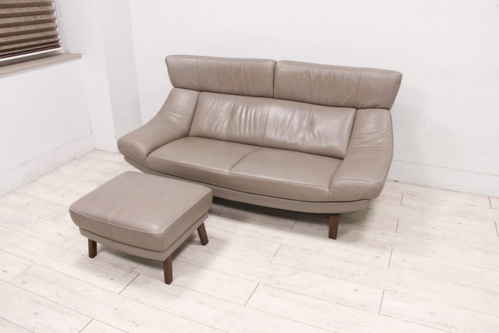 カリモク 二人掛けソファ オットマン付き | noonanwaste.com