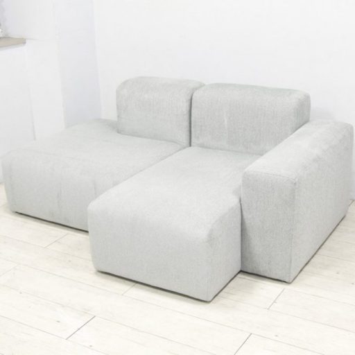 raffine living ラフィネリビング オーダー品 2人掛けカウチソファ 左アーム グレー