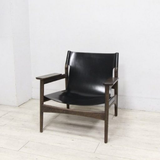 KARIMOKU CASE STUDY カリモクケーススタディ アームチェア NLC02 スモークオーク 革
