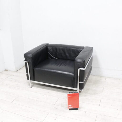 Cassina カッシーナ 1人掛けソファ LC3 黒革