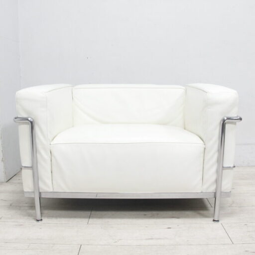 Cassina カッシーナ 1人掛けソファ 3 フォートゥイユ グラン コンフォール グラン モデル LC3 白革の買取
