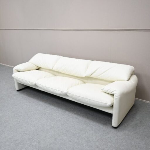 Cassina カッシーナ ３人掛けソファ 675 MARALUNGA マラルンガ 総革　買取